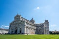 Leaning bell tower of Pisa and the Pisa Cathedral