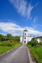 The leaning church in Karvina Royalty Free Stock Photo