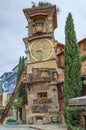 Leaning clock tower, Tbilisi, Georgia