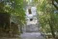 Leaning House at the Sacred Grove in Bomarzo Royalty Free Stock Photo