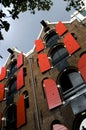 Leaning houses with hoist lifts amsterdam