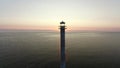 The leaning Kiipsaare lighhouse in Vilsandi National park in Estonia