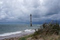 The leaning Kiipsaare lighthouse on Saaremaa Isand in northern Estonia