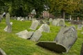 Old Gravestones in Cemetery Graveyard