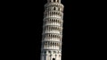 Leaning Pisa Tower Isolated. Pisa Cathedral and the Leaning Tower. generative ai Royalty Free Stock Photo