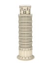 Leaning Pisa Tower Isolated