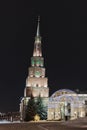 Leaning Syuyumbike tower in Kazan Kremlin, Russia.