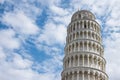 The Leaning Tower completely restored from damage of pollution Royalty Free Stock Photo