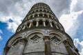 Leaning tower of Pisa from below Royalty Free Stock Photo