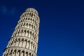 Leaning Tower of Pisa with blue sky Royalty Free Stock Photo