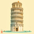 Iconic Leaning Tower of Pisa - Historical Monument