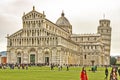 Leaning Tower of Pisa. Italian monuments.