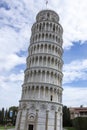 The Leaning Tower of Pisa (Italian: torre pendente di Pisa), is the campanile of Pisa Cathedral Royalty Free Stock Photo