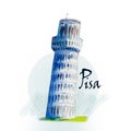 The leaning Tower, Pisa in Italy.