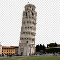 Leaning Tower of Pisa Ã¢â¬\' Landmark isolated Royalty Free Stock Photo