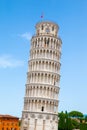 Leaning Tower of Pisa o Cathedral square in Pisa, Tuscany, Italy Royalty Free Stock Photo