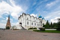 Leaning Tower Syuyumbike and Cathedral of the Annunciation in the Kazan Kremlin