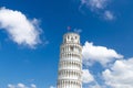 Leaning Tower Torre di Pisa on Piazza del Miracoli square Royalty Free Stock Photo