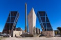 Leaning towers in Madrid Spain