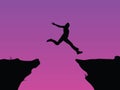 Leap of faith vector