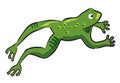 Leaping frog