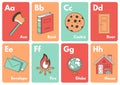 Learn the Alphabet Green and Red Flashcard Sheets - 1