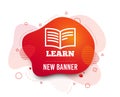 Learn Book sign icon. Education symbol. Vector