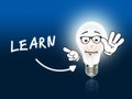 Learn Bulb Lamp Energy Light blue