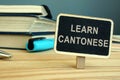 Learn Cantonese language concept. Royalty Free Stock Photo