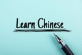Learn Chinese Royalty Free Stock Photo