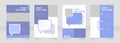 Learn communication skills blank brochure layout design. Project info. Vertical poster template set with empty copy space for text