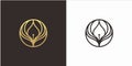 Learn Education logo design concept, wings logo, with Luxury style logo template