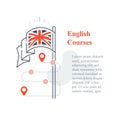 Learn English language, linguistic courses, training class, speaking improvement