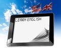 Learn English - Tablet Computer Royalty Free Stock Photo