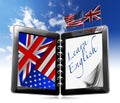 Learn English - Tablet Computer Royalty Free Stock Photo