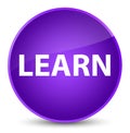 Learn elegant purple round button