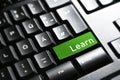 Learn , Keyboard button enter symbol Royalty Free Stock Photo