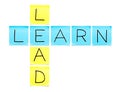 Learn-Lead Crossword Royalty Free Stock Photo