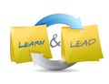 learn and lead cycle illustration design Royalty Free Stock Photo