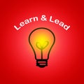 Learn and Lead - Leadership business concept