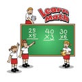 Learn Math At Elementary School Royalty Free Stock Photo