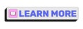 Learn more rectangular UI web button Royalty Free Stock Photo