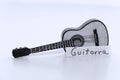 Guitarra, Portuguese word for Guitar in English Royalty Free Stock Photo