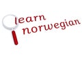 Learn norwegian with magnifying glass