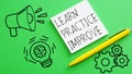 Learn Practice and Improve is shown using the text