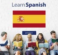 Learn Spanish Language Online Education Concept Royalty Free Stock Photo