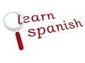 Learn spanish with magnifying glass