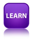 Learn special purple square button