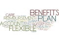 Learn The Tax Benefits Of A Flexible Benefits Plan Text Background Word Cloud Concept Royalty Free Stock Photo