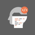 Programming language, learn to code, website design and development Royalty Free Stock Photo